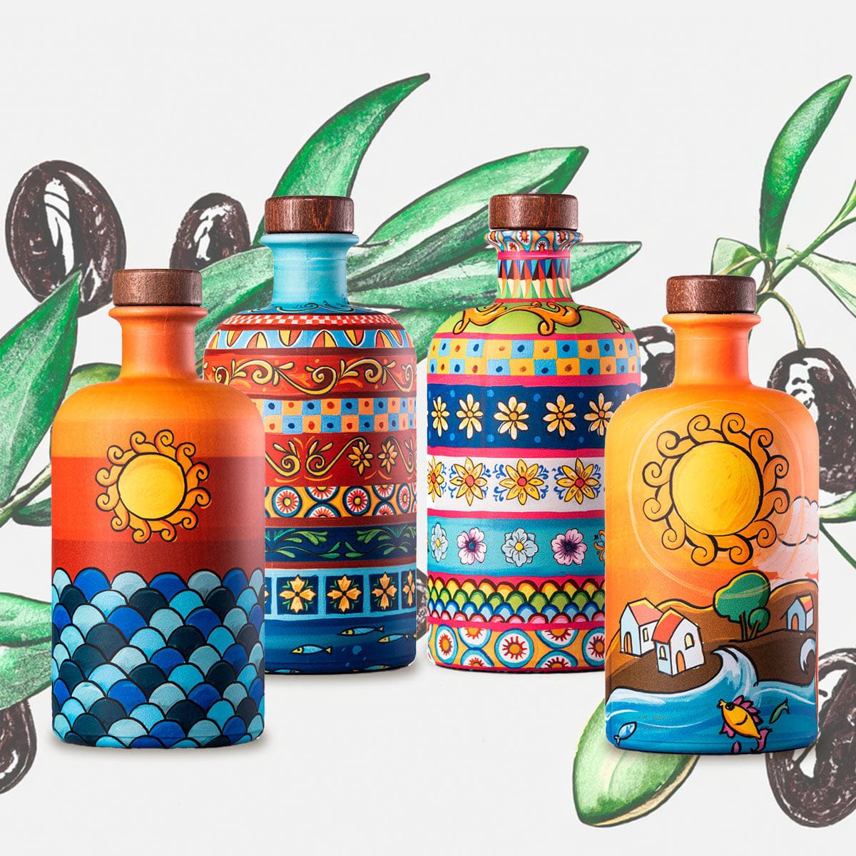 Sicilian Extra Virgin Olive Oil Set | Artisanal Italian EVOO