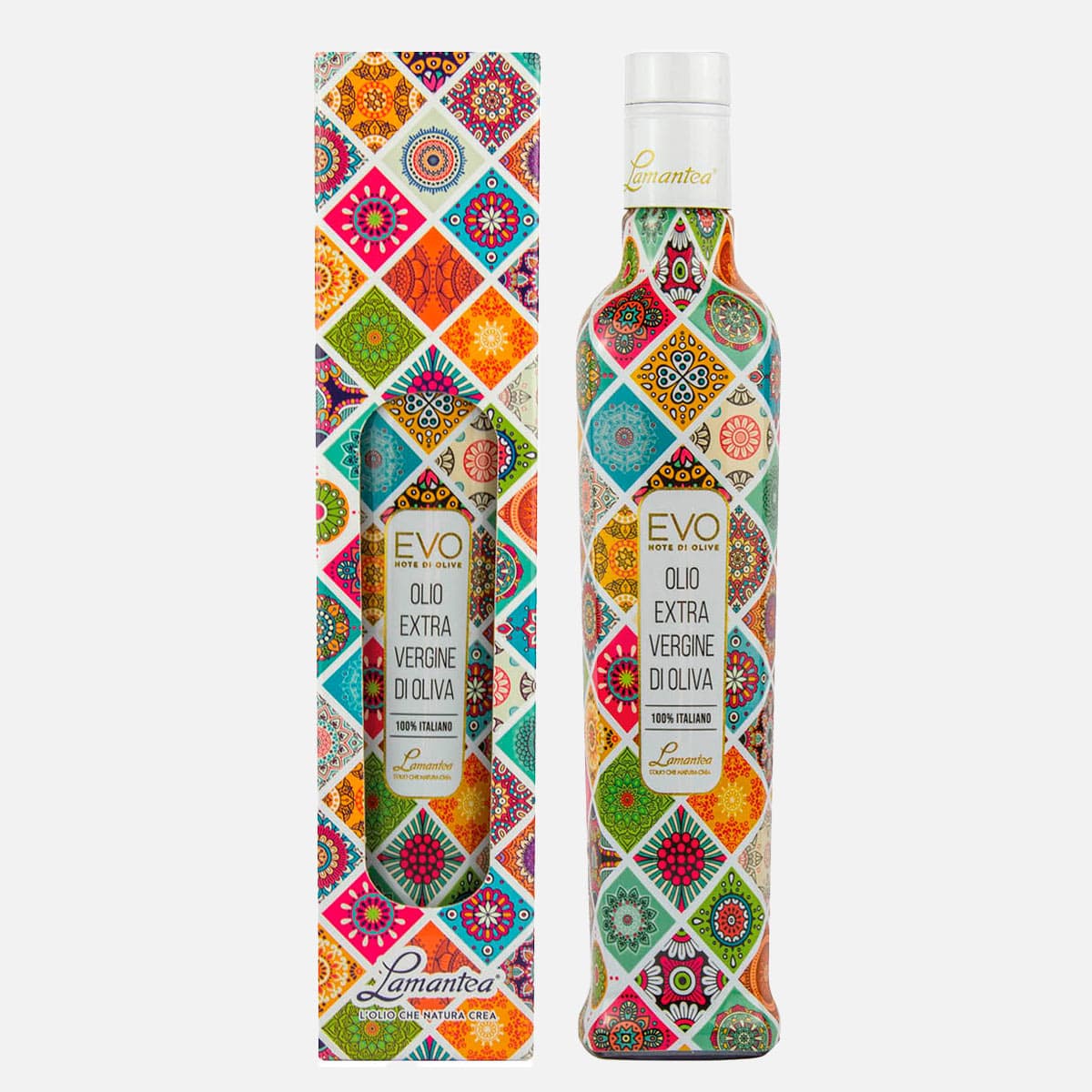 Italian Extra Virgin Olive Oil – Lamantea “Scacchi” Decorative