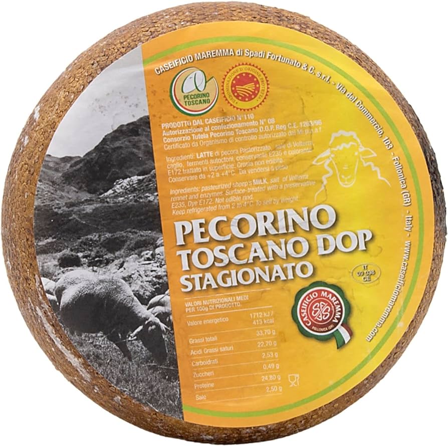 Tuscan Pecorino Aged DOP: Distinguished Aged Pecorino from Tuscany