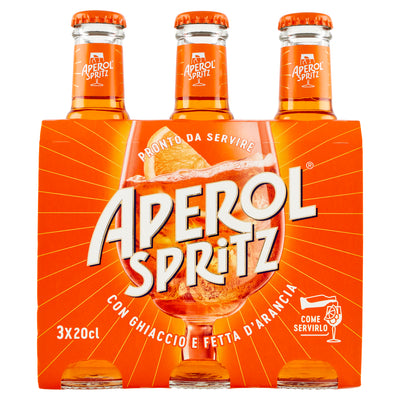 Aperol Spritz 3 x 6 oz: Aperitivo Perfection in Convenient Bottles