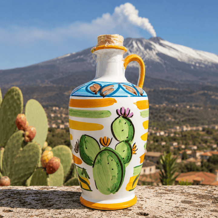 Monte Etna DOP Olive Oil in Sicilian Ceramic Jar – Dolceterra