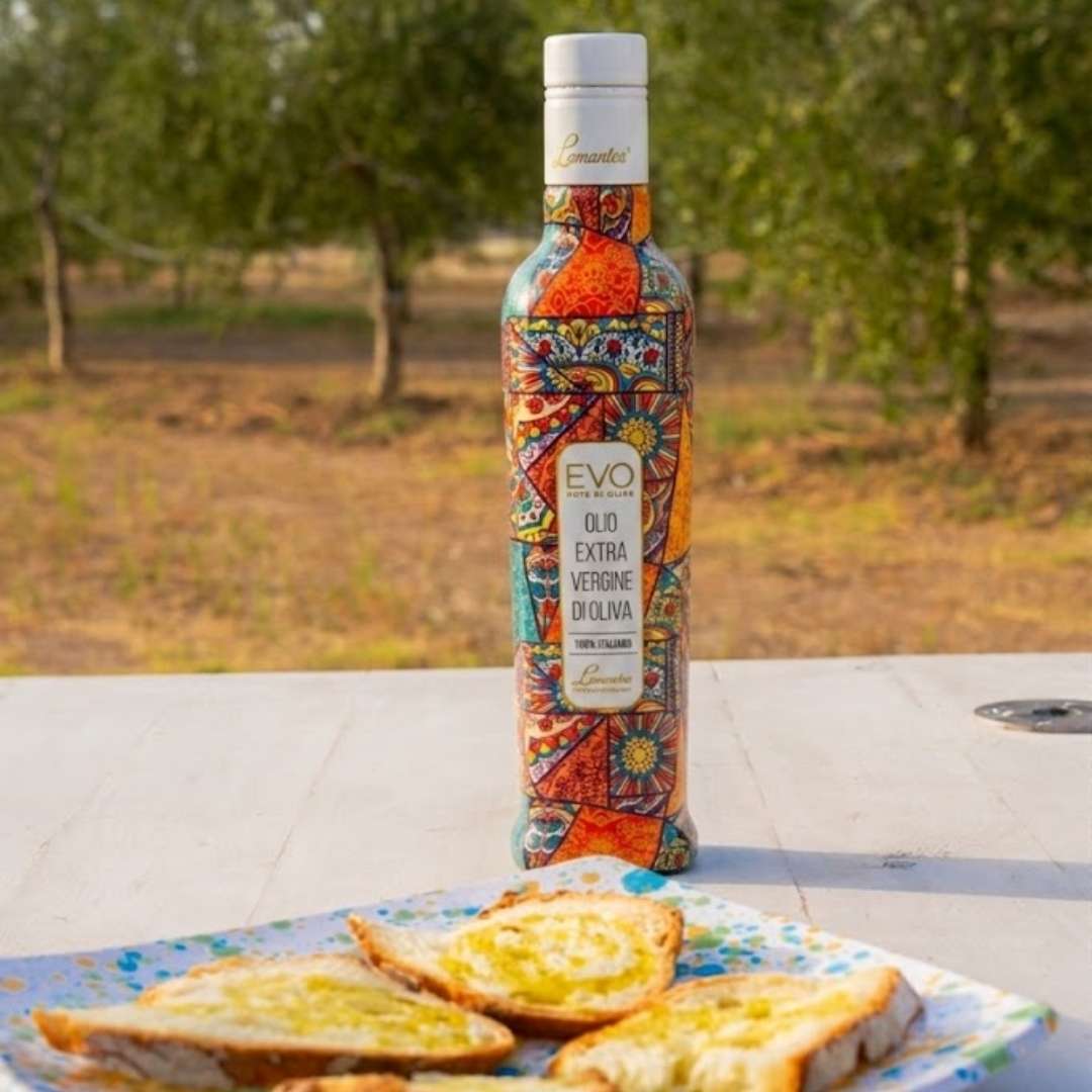 Italian Extra Virgin Olive Oil – Lamantea “Mosaico” Decorative
