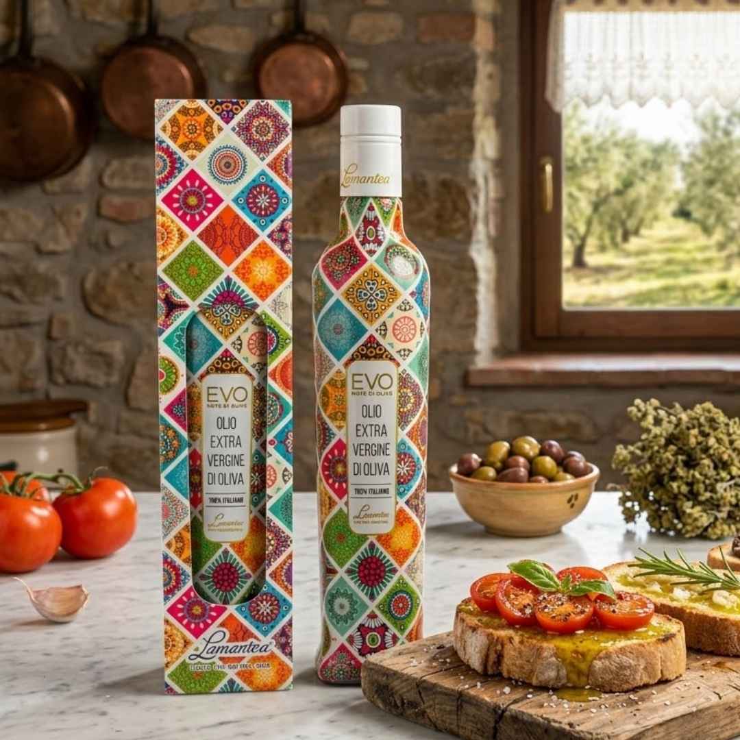 【Please Obey The Law.】ECOプラスレジン 3本 Italian Extra Virgin Olive Oil – Lamantea “Scacchi” Decorative