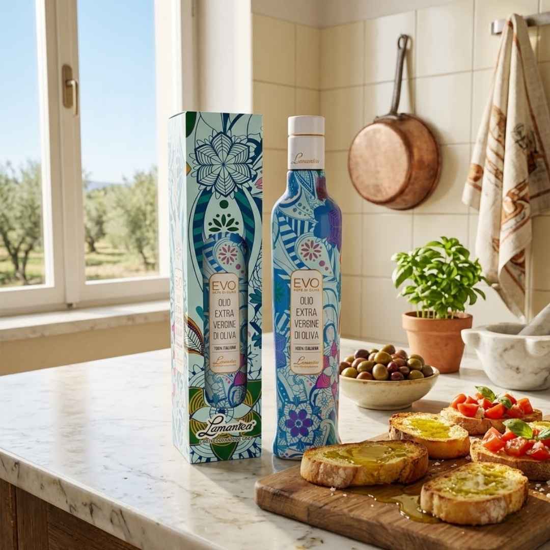Italian Extra Virgin Olive Oil – Lamantea “Tiffany” Decorative