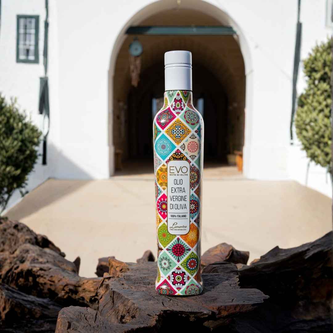 Italian Extra Virgin Olive Oil – Lamantea “Scacchi” Decorative