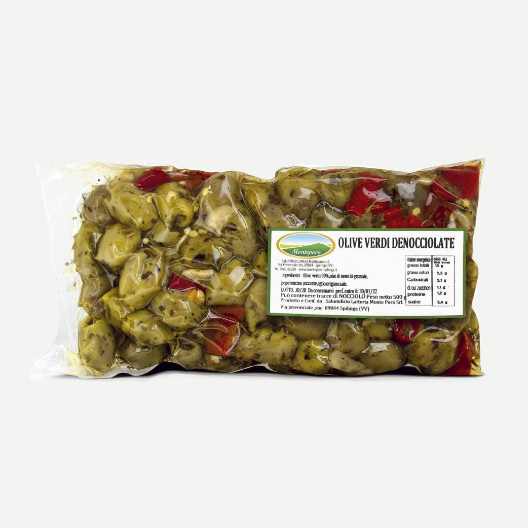 Monteporo Pitted Green Olives – 500 g