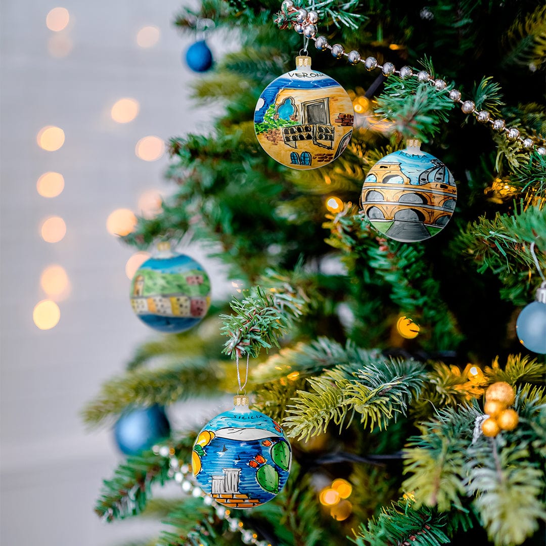 FIRENZE Hand-Painted Christmas Balls Ornaments