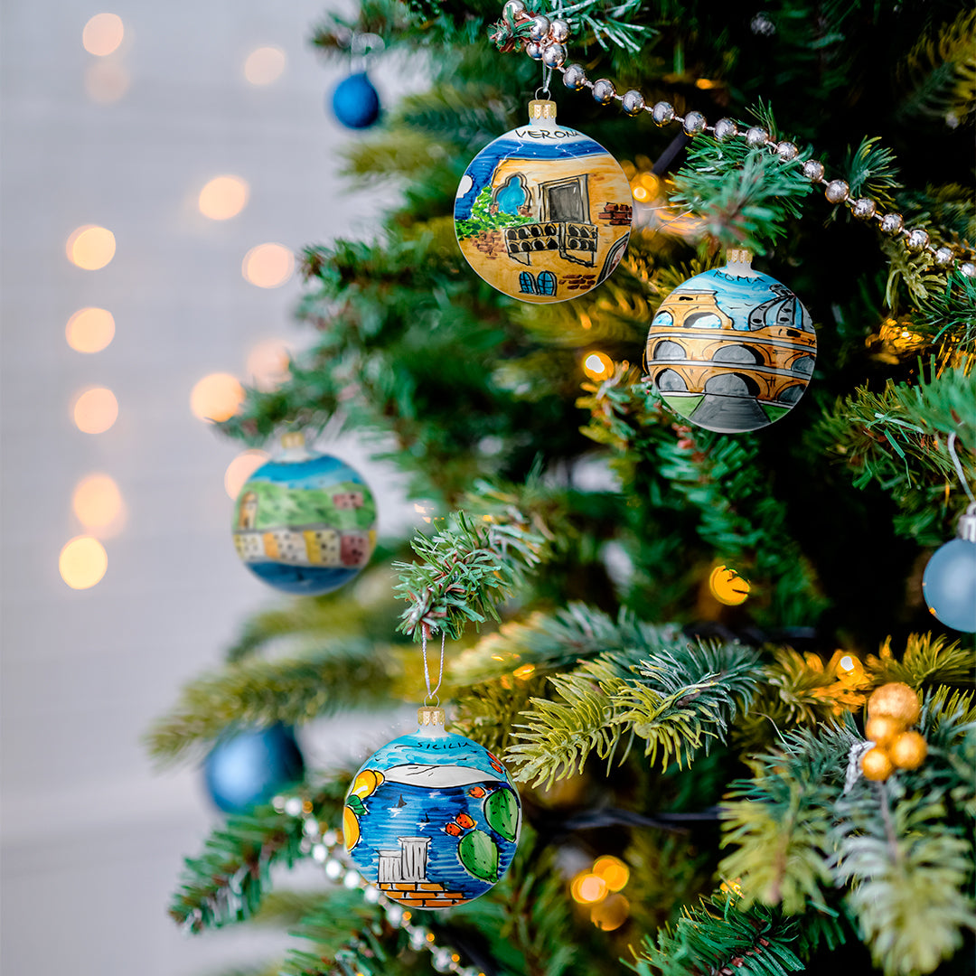 FIRENZE Hand-Painted Christmas Balls Ornaments