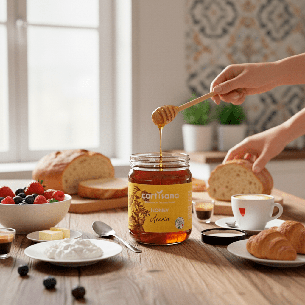 Acacia Honey – 100% Pure Italian Honey, Smooth and Naturally Sweet