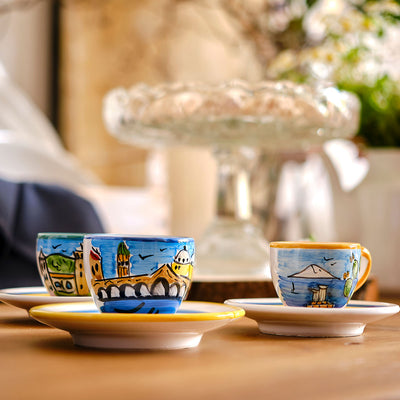 "Roma" - Hand-painted Espresso Cup
