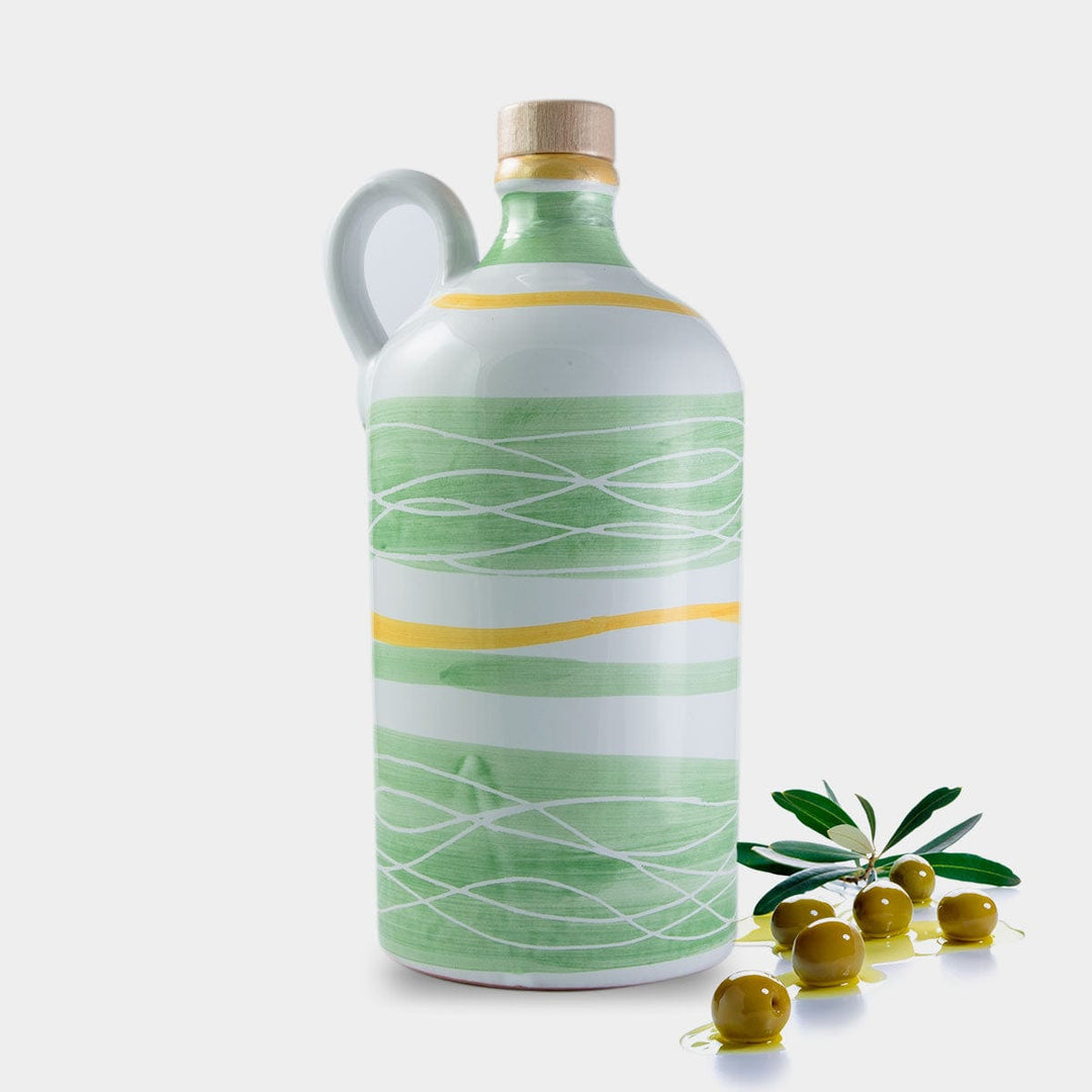 SORRENTO' Amalfi Green - Dolceterra Olive Oil (Handmade Painted