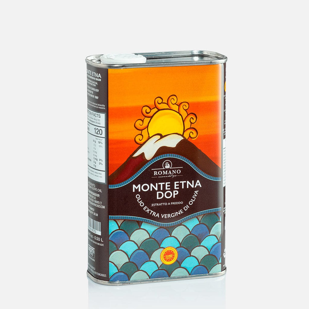 Monte Etna DOP Extra Virgin Olive Oil Tin 500ml | Sicilian EVOO
