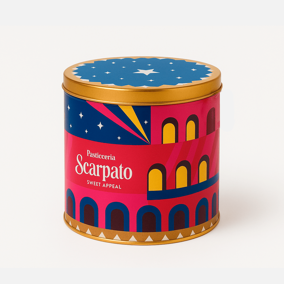 Classic Gourmet Panettone Tin Box – Limited Edition