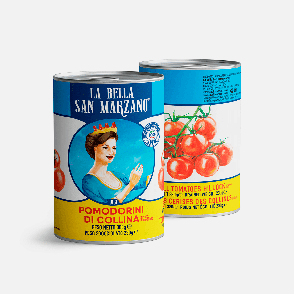 La bella San Marzano CHERRIES TOMATOES HILLOCK Dolceterra Italian