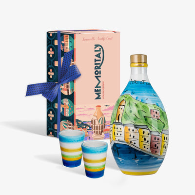 Memoritaly Limoncello in Handmade Jar Portofino: Artisan Italian Limoncello