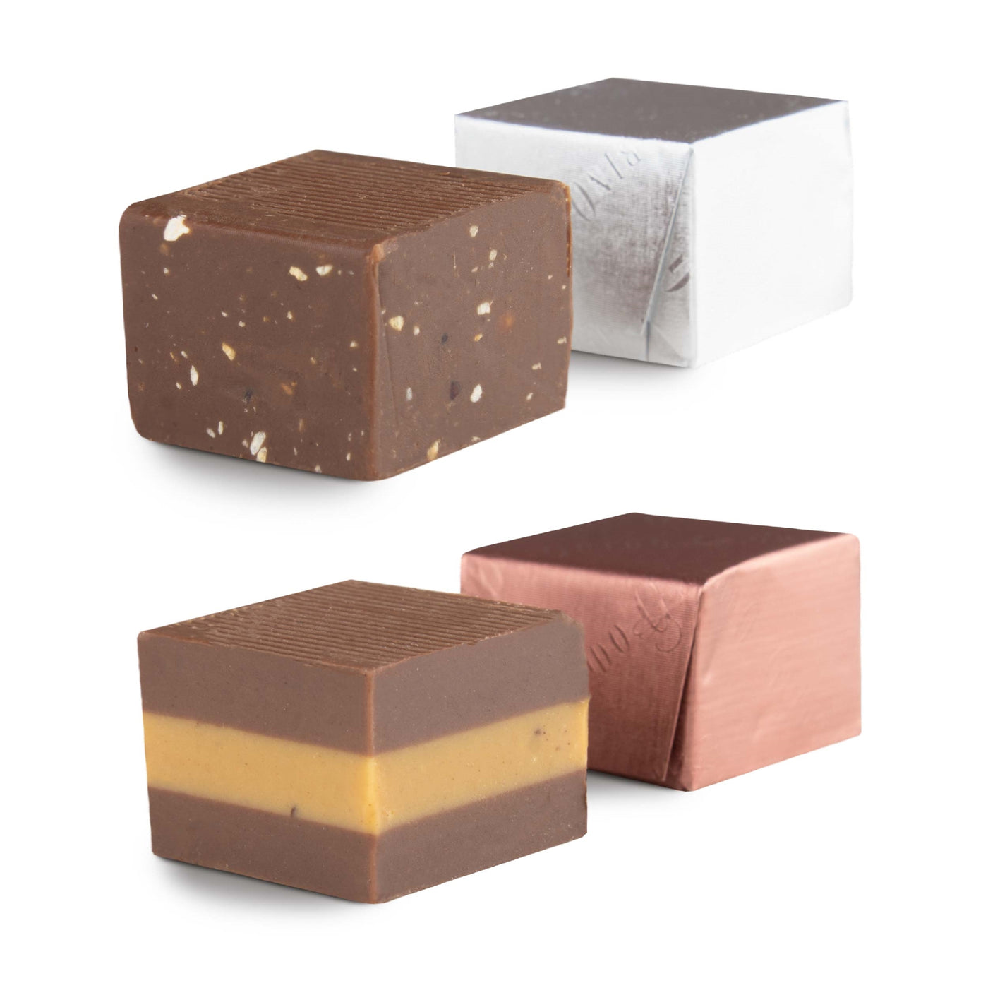 Assorted 4 flavours Cremino cube