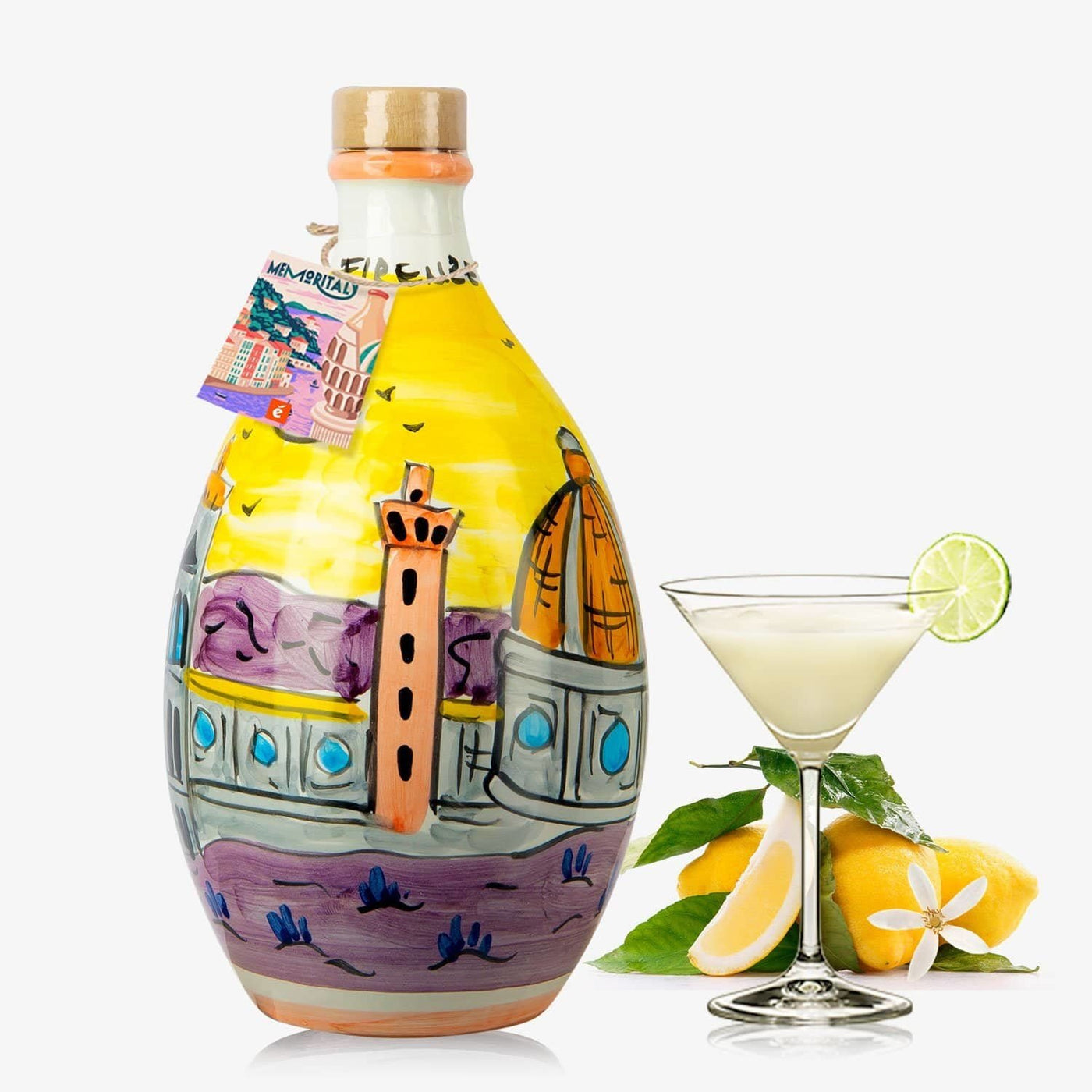 Firenze Memoritaly Handmade Jar Cream Limoncello : Liqueur italienne artisanale