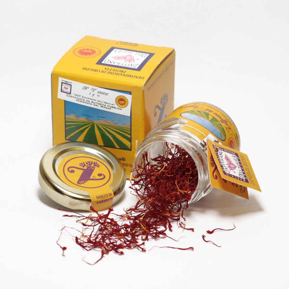 Zafferano dell'Aquila Pure Organic Italian Saffron