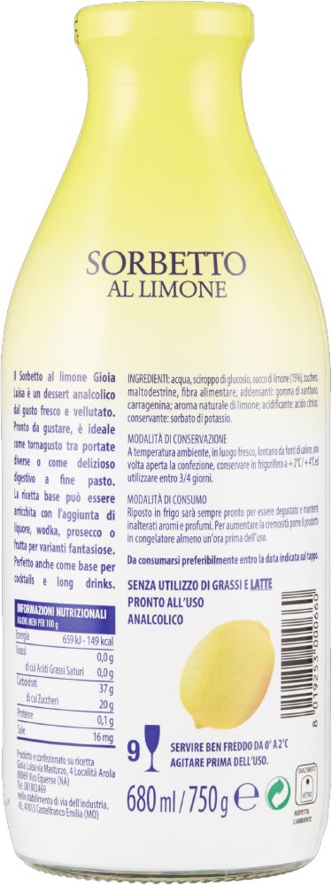 Delicious Lemon Sorbet of Amalfi Coast