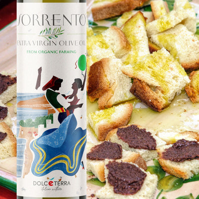 Huile d'olive aromatisée au citron pressée à froid Dolceterra : huile d'olive piquante infusée au citron 