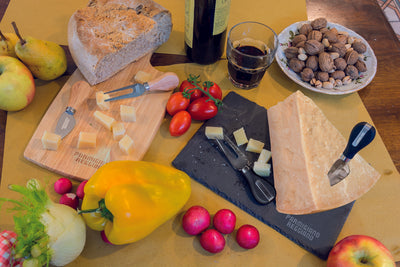 Cheese Tasting Set in Slate Stone 'Parmigiano Reggiano'