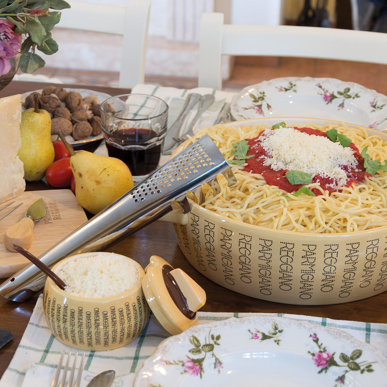 Spaghetti ladle with grater 'Parmigiano Reggiano'