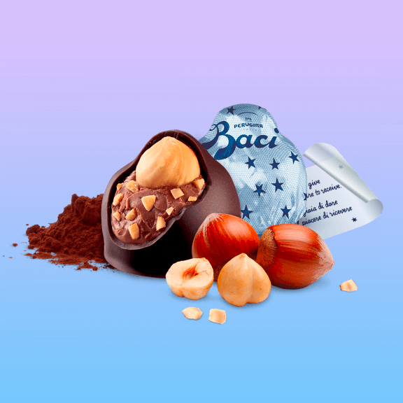 Gift Box 'Maxi' Baci Perugina Classic Chocolates with Gianduia Heart and Hazelnut