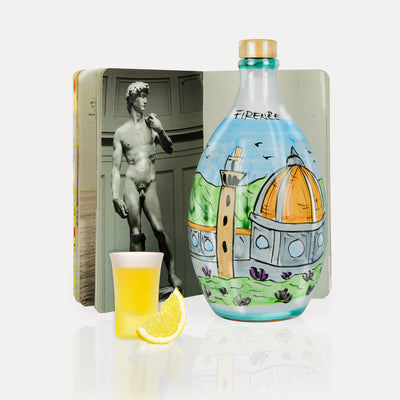 'Limoncello Sorrento' - Hand-Painted Jar & Italy Book
