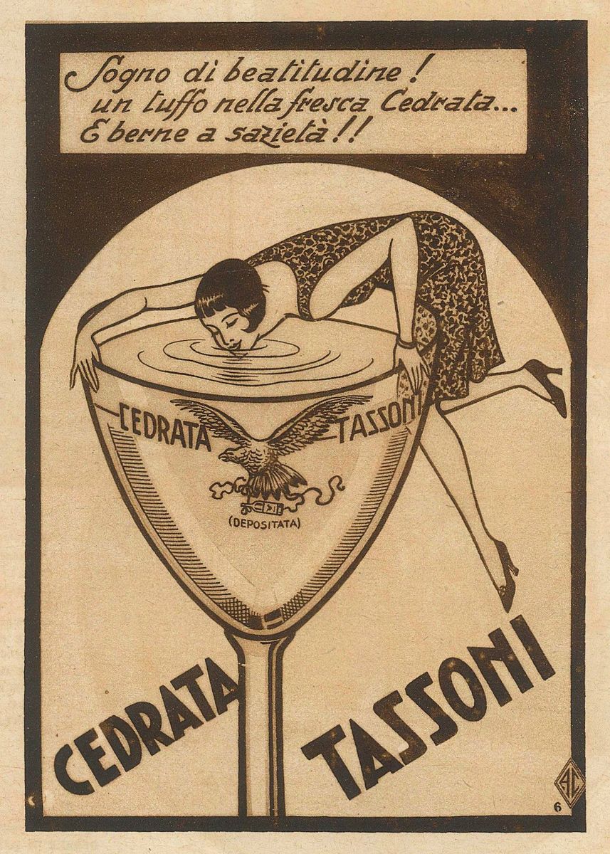 AcquaCedro Tassoni (2 x 200 cl) Historic Italian Drink
