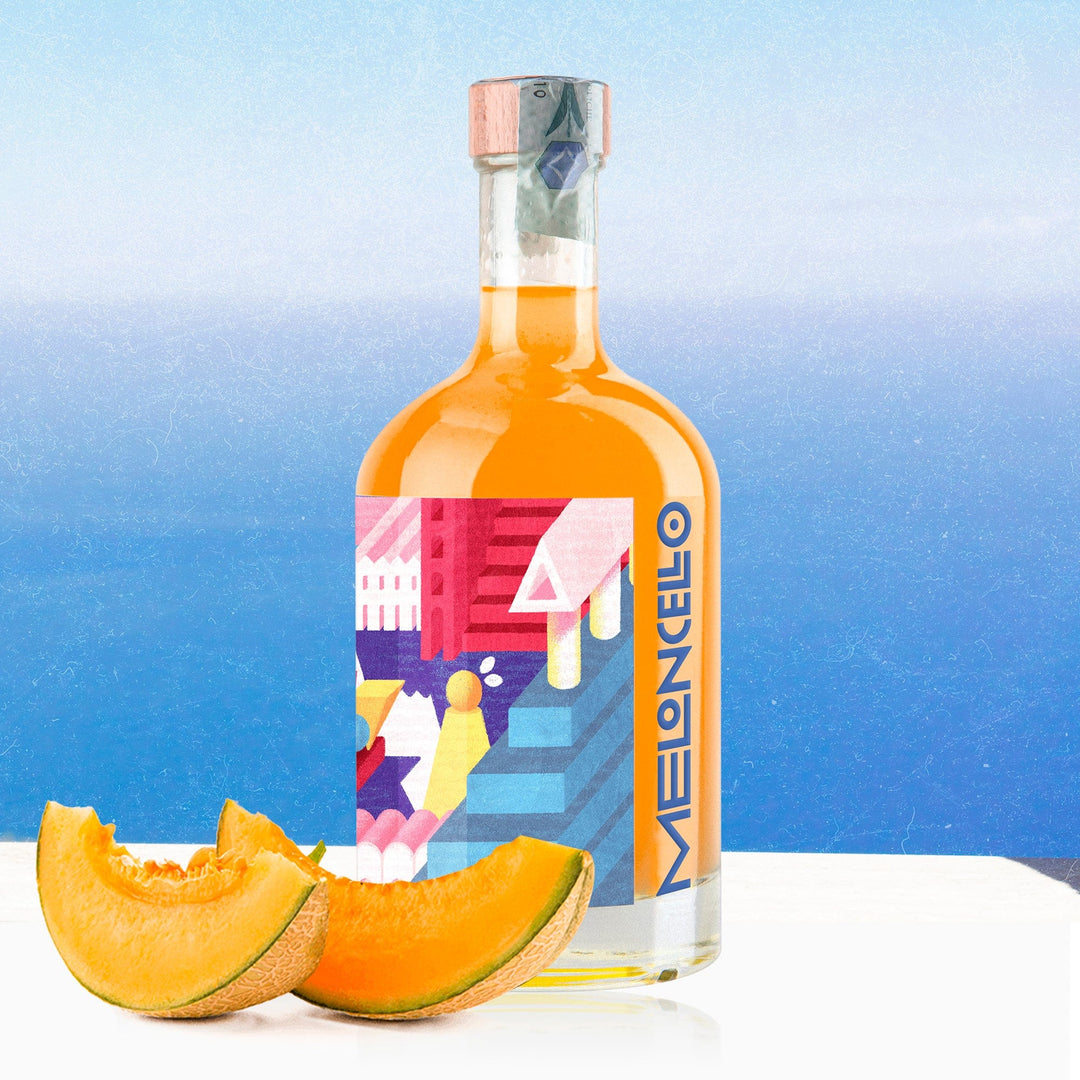 Furore Meloncello Italian Digestive Crafted Liqueur: Artisanal