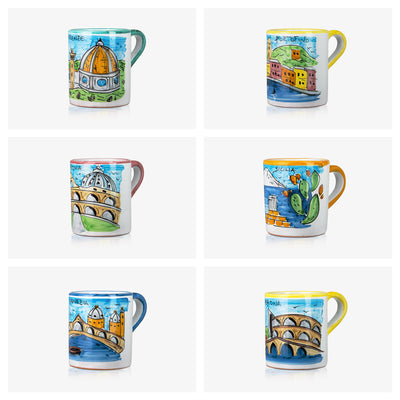 6 PCS Mugs 'Memoritaly' Collection 03