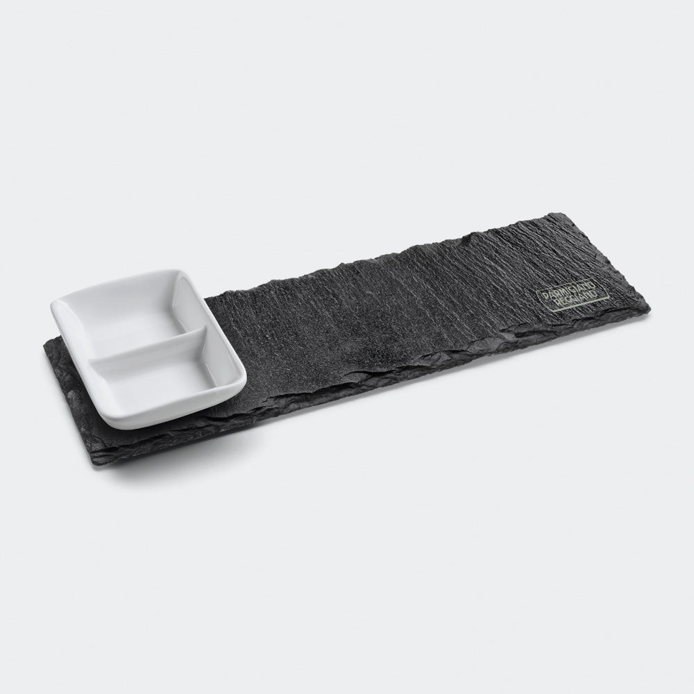 TOSCA - Slate chopping board with bowl