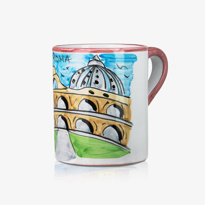 'Roma Memoritaly Mug' - Hand-painted