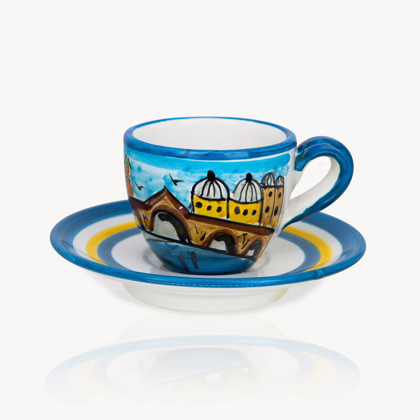 "Venezia" - Hand-painted Coffee Cup Memoritaly