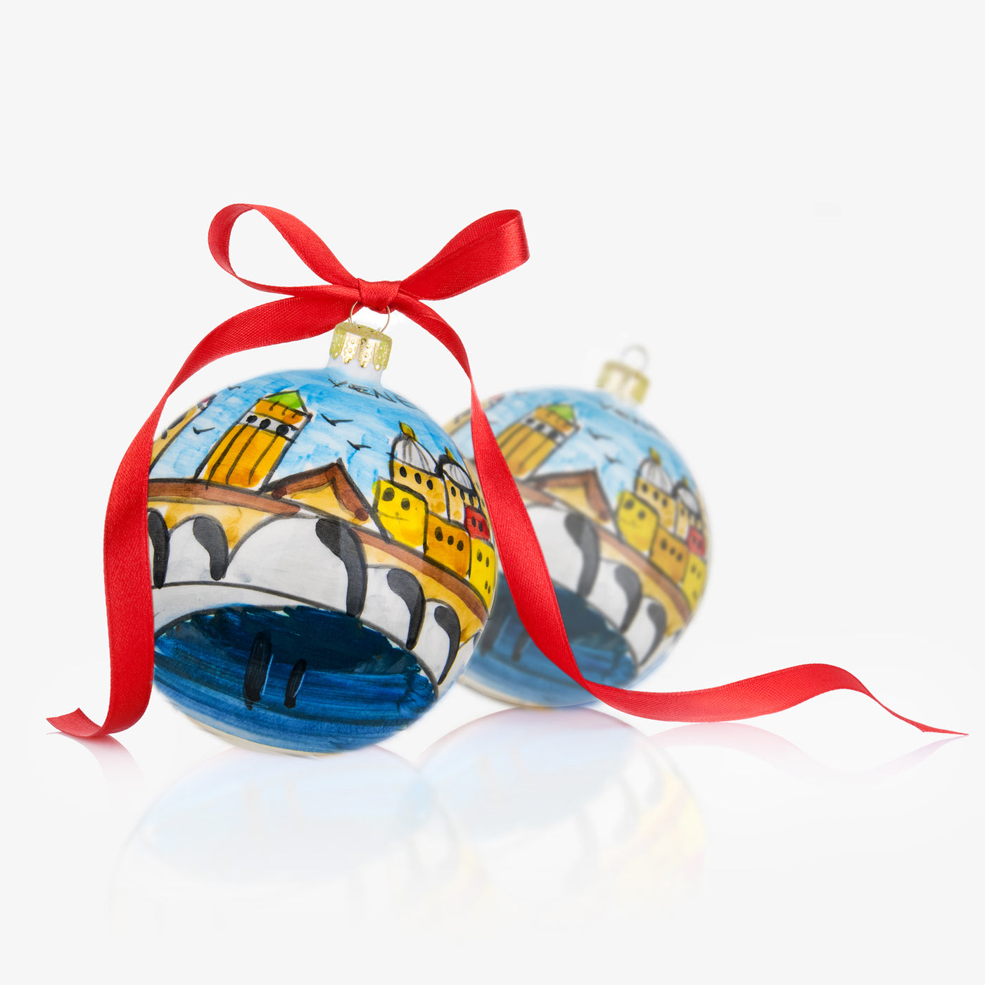 VENEZIA Hand-Painted Christmas Balls Ornaments