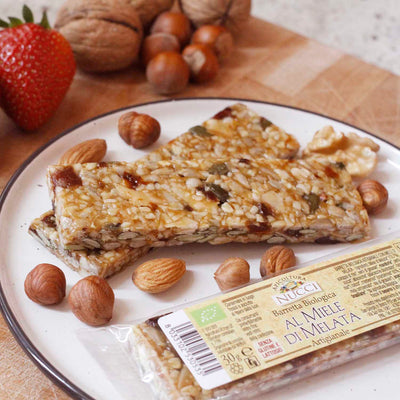 Organic honey and pollen bar with dried fruit (N° 4 Bar)