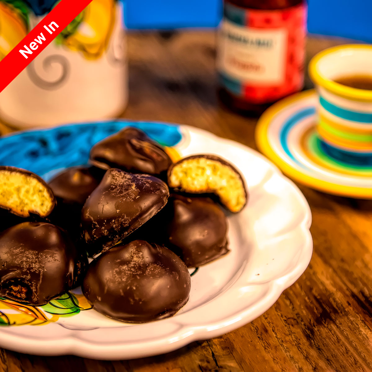 Sicilian chocolate almond paste bon bons