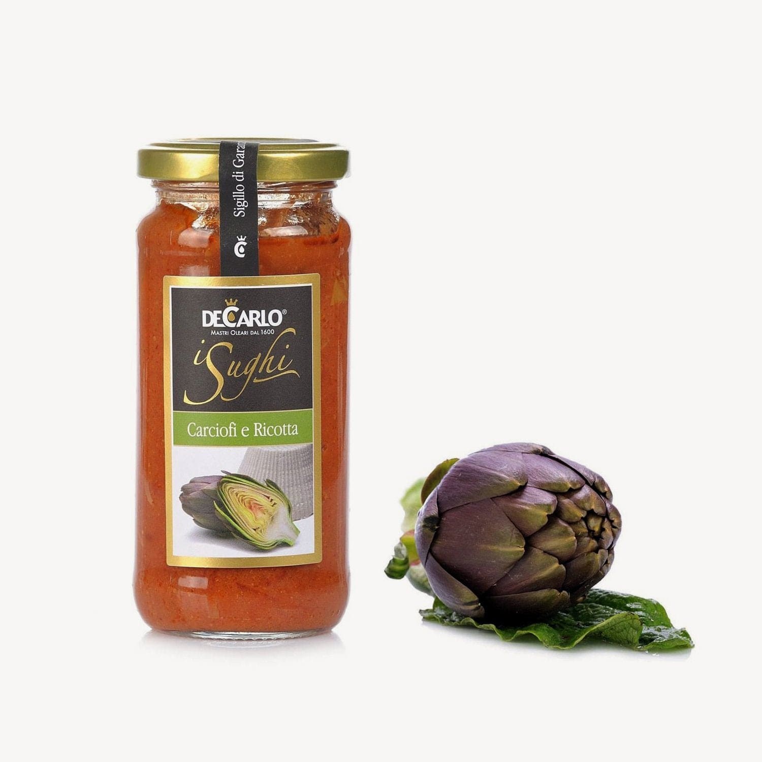 Artichoke & Ricotta Pasta Sauce 300 g – De Carlo – Dolceterra Italian ...