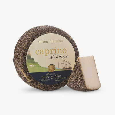 "Caprino Treated with Pepper and Oil" - Latteria Perenzin