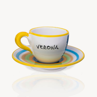 "Romeo & Juliet" - Hand-painted Espresso Cup