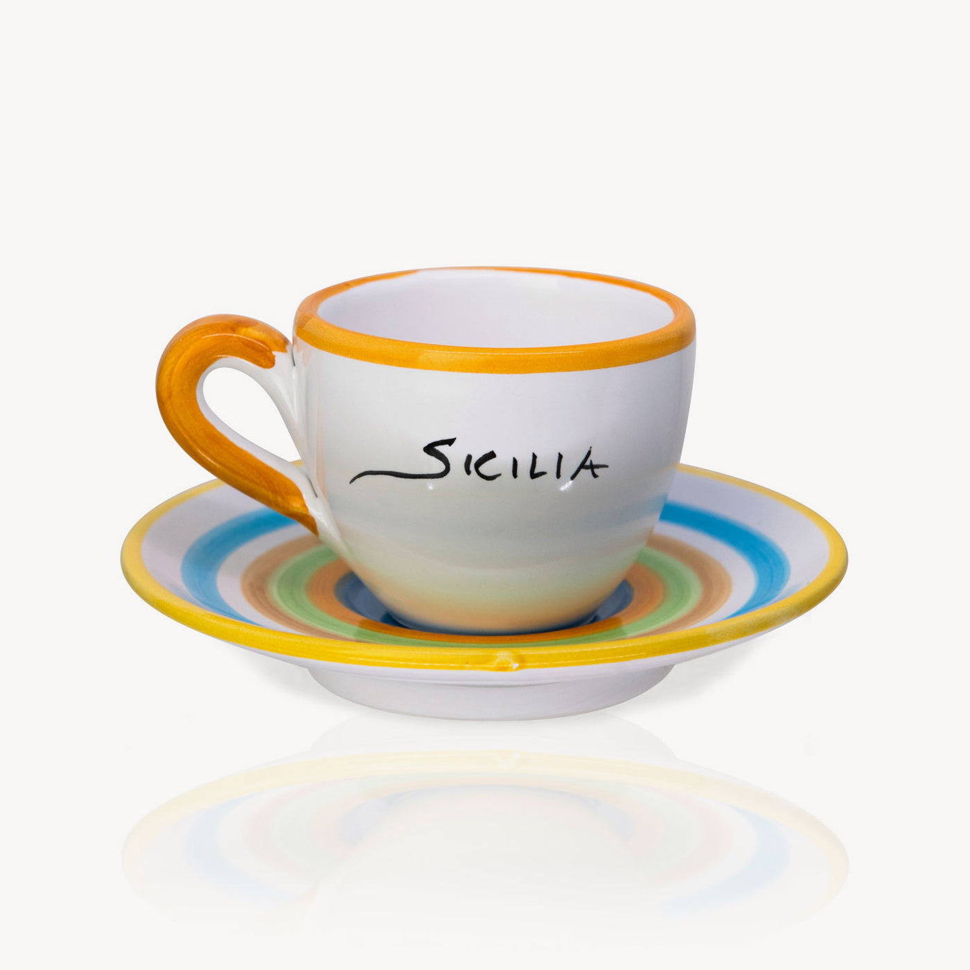 "Sicilia" - Hand-painted Coffee Cup