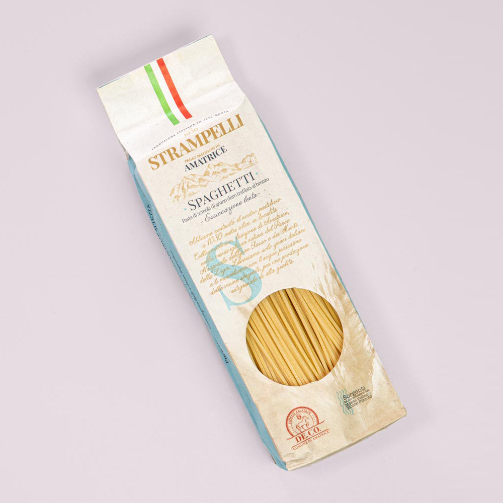 Strampelli Amatrice Spaghetti - The Real Pasta for Amatriciana