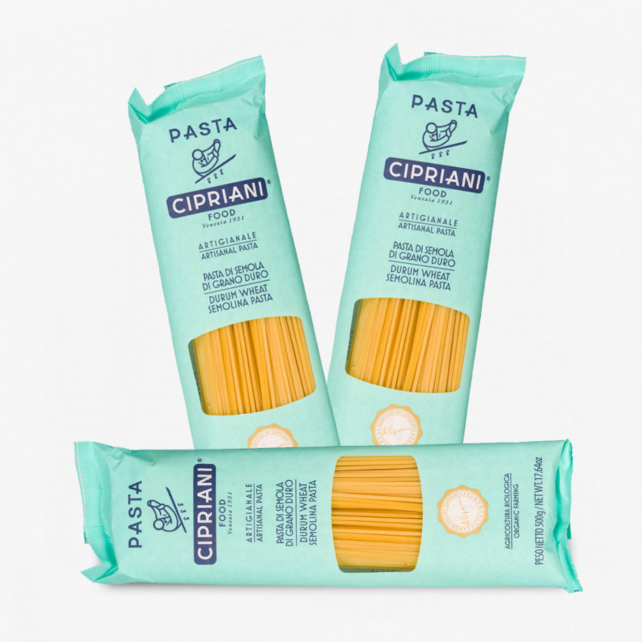 Spaghetti Cipriani Organic N.3 Box: Artisanal Organic Pasta from Italy