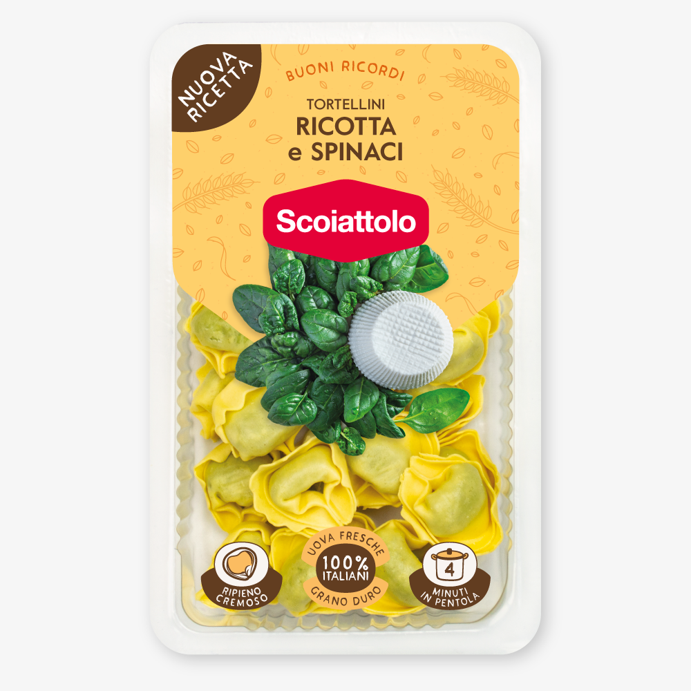 TORTELLINI À LA RICOTTA ET AUX ÉPINARDS FRAIS